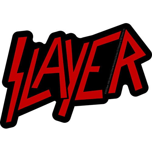 SLAYER Logo Sticker Decal - 5x3.5 Inch - Kerry King American Thrash Metal Band Vinyl Decal Sticker Craft Supply