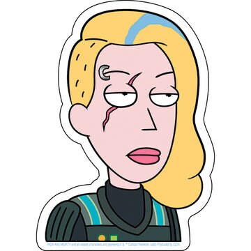 RICK & MORTY Evil Beth Sticker Decal – 3.5x5 Inch - Adult Swim Cartoon Network Animated TV Series Vinyl Decal Sticker Craft Supply