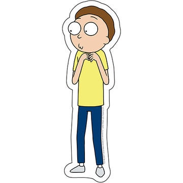 RICK & MORTY Derp Morty Sticker Decal - 2x6 Inch - Adult Swim Cartoon Network Animated TV Series Vinyl Decal Sticker Craft Supply