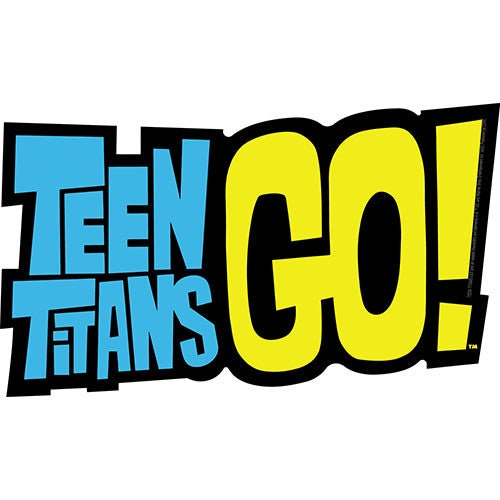 TEEN TITANS GO! Logo Sticker Decal - 5.5x3.25 Inch - Dc Cartoon Network Animation Anime Series Vinyl Decal Sticker Craft Supply