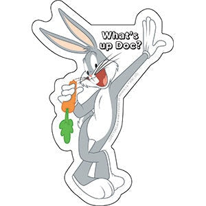 BUGS BUNNY Standing with Carrot Sticker Decal - 3.75x5.4 Inch - Looney Tunes Bugs Bunny Cartoon Vinyl Sticker Decal Craft Supply