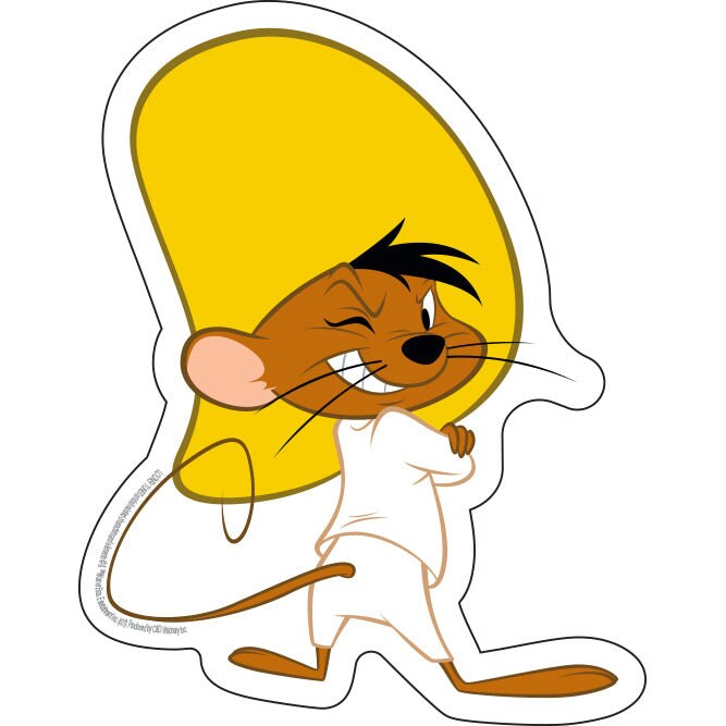 SPEEDY GONZALEZ Sticker Decal - 3.9x5 Inch - Looney Tunes Cartoon Speedy Gonzalez Mouse Vinyl Sticker Decal Craft Supply