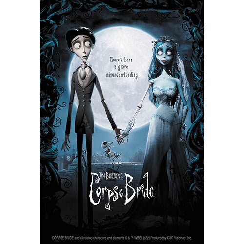 CORPSE BRIDE Movie Poster Sticker Decal - 3.4x5 Inch - Tim Burton Johnny Depp Animated Classic Movie Vinyl Sticker Decal Craft Supply