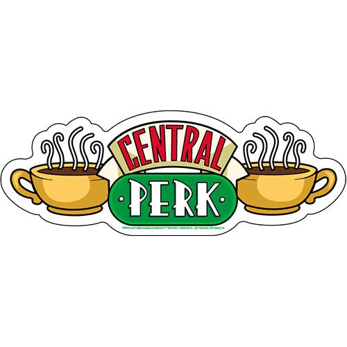 FRIENDS Central Perk Sticker Decal - 6.5x2.3 Inch - Classic TV Series Vinyl Sticker Decal Craft Supply