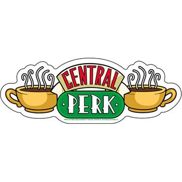 FRIENDS Central Perk Sticker Decal - 6.5x2.3 Inch - Classic TV Series Vinyl Sticker Decal Craft Supply