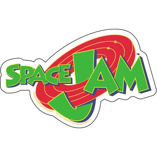 SPACE JAM Logo Sticker Decal - 5.5x3.5 Inch - Classic Movie Lebron Jordan Bugs Bunny Daffy Vinyl Sticker Decal Craft Supply