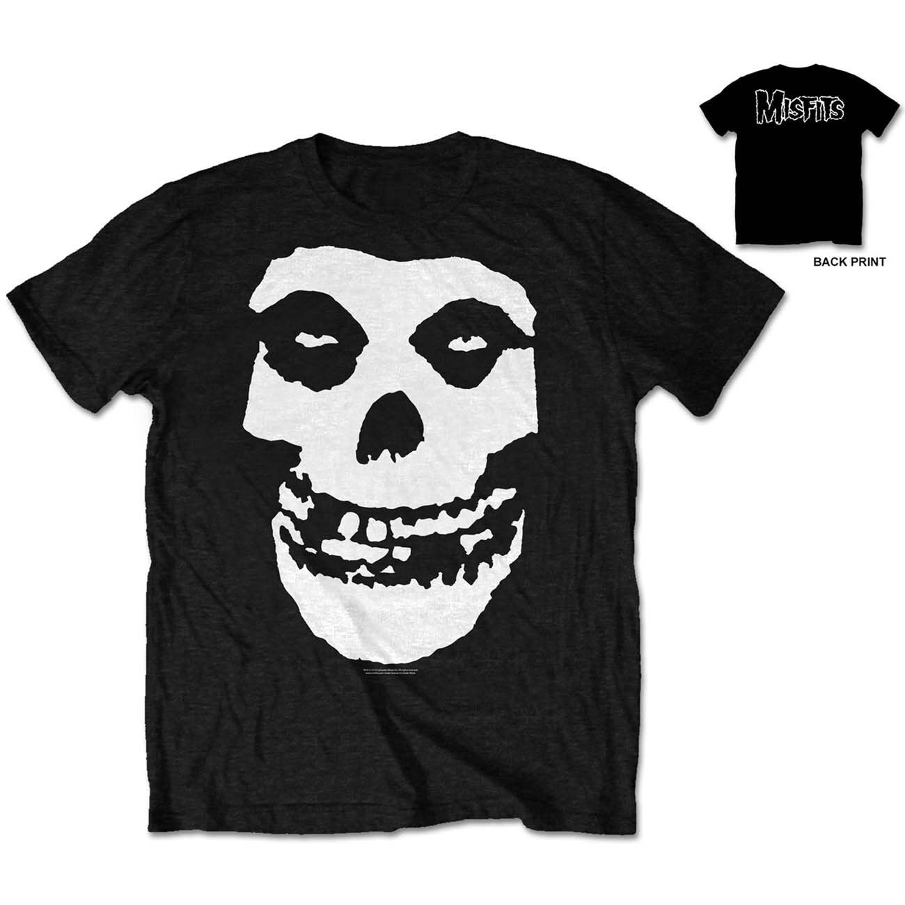 MISFITS Classic Fiend Skull T-Shirt Unisex - Danzig Front and Back T-Shirt For Men and Women - Music Metal Rock Band Concert Shirt