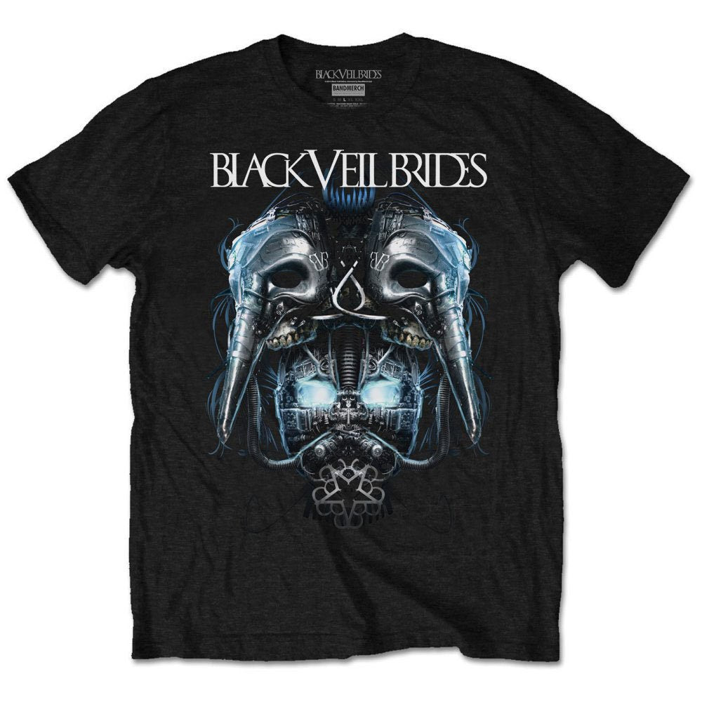 BLACK VEIL BRIDES Metal Mask T-Shirt Unisex - Made to Order - T-Shirt For Men and Women - Music Metal Rock Band Concert Shirt