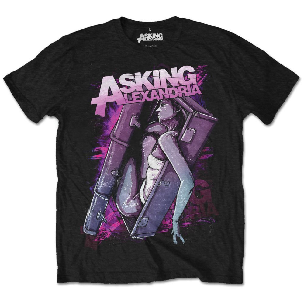 ASKING ALEXANDRIA Coffin Girl T-Shirt Unisex - Made to Order - T-Shirt For Men and Women - Music Metal Rock Band Concert Shirt