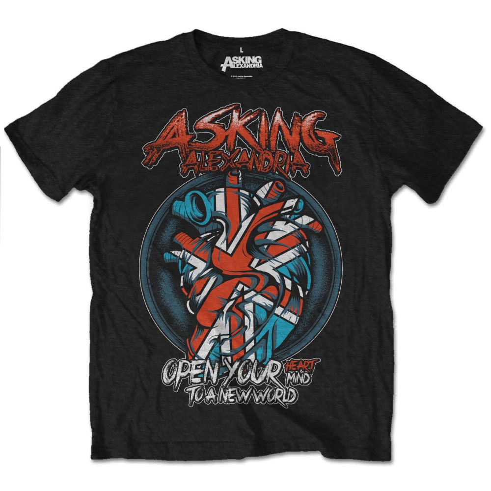 ASKING ALEXANDRIA Heart Attack T-Shirt Unisex - Made to Order - T-Shirt For Men and Women - Music Metal Rock Band Concert Shirt