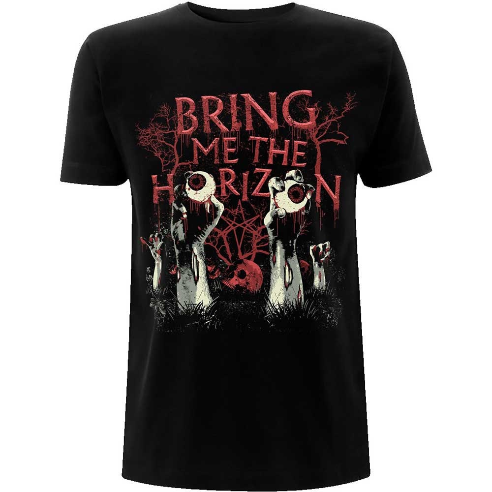Bring Me The Horizon Graveyard Eyes T-Shirt Unisex - Made to Order - T-Shirt For Men and Women - Music Metal Rock Band Concert Shirt