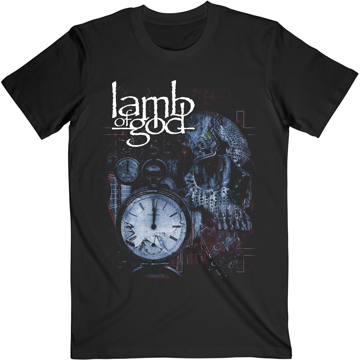 LAMB OF GOD Circuitry Skull T-Shirt Unisex - Made to Order - T-Shirt For Men and Women - Music Metal Rock Band Concert Shirt