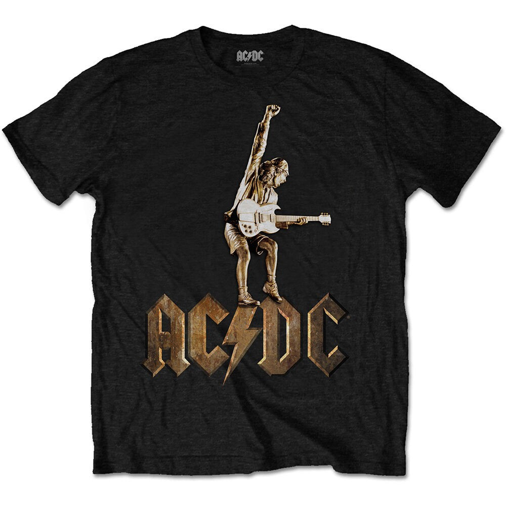 AC/DC Angus Playing Guitar T-Shirt Unisex - Made to Order - ACDC T-Shirt For Men and Women - Music Rock Band Concert Shirt