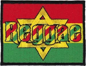 Reggae Star Patch - 3x2.25 Inch - Embroidered Patch Applique Craft Supply