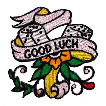 Good Luck Patch - 3x3 Inch - Embroidered Patch Applique Craft Supply