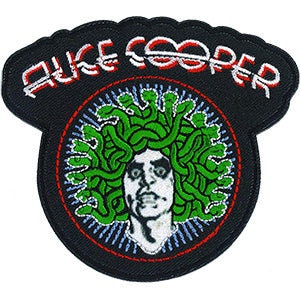 ALICE COOPER Medusa Patch - 3.4x3.8 Inch - Embroidered Rock Band Patch Applique Craft Supply