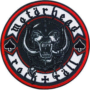 MOTORHEAD Rock & Roll Patch - 3 Inch Round - Embroidered Rock Band Patch Applique Craft Supply