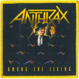 ANTHRAX Among the Living Patch - 4x4 Inch - Embroidered Rock Band Patch Applique Craft Supply