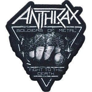 ANTHRAX Fist Full of Metal Patch - 3.2x3.6 Inch - Embroidered Rock Band Patch Applique Craft Supply