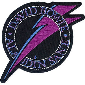 DAVID BOWIE Aladdin Bolt Patch - 3.3x3.4 Inch - Embroidered Rock Band Patch Applique Craft Supply