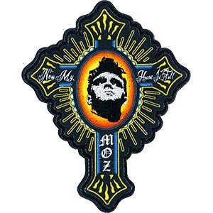 MORRISSEY Cross Patch - 3.2x4 Inch - English Singer The Smiths Embroidered Rock Band Patch Applique Craft Supply