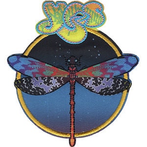 YES Dragonfly Patch - 3.2x3.5 Inch - Embroidered Rock Band Patch Applique Craft Supply