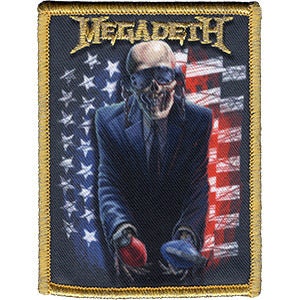 MEGADETH American Grenades Patch - 3x4 Inch - Embroidered Rock Band Patch Applique Craft Supply