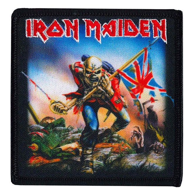 IRON MAIDEN British Flag Patch - 3.5x3.5 Inch - English Heavy Metal Band Music Embroidered Patch Applique Craft Supply