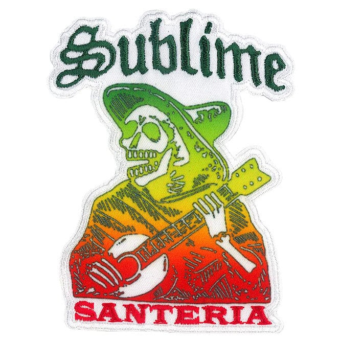 SUBLIME Santeria Patch - 3.15x4 Inch - Embroidered Punk Rock Band Patch Applique Craft Supply