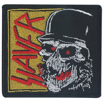 SLAYER Laughing Skull Band Patch - 3.7x3.4 Inch - American Thrash Metal Band Embroidered Patch Applique Craft Supply