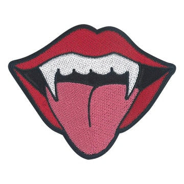 Vampire Bite Patch - 3.5x3 Inch - Embroidered Patch Applique Craft Supply