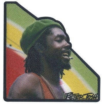 PETER TOSH Portrait Patch - 3.6x3.8 Inch - Jamaican Reggae Rastafari Embroidered Music Patch Applique Craft Supply