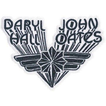 HALL & OATES Wings Logo Patch - 4.8x3.6 Inch - Daryl Hall and John Oates - Pop Rock Music Embroidered Patch Applique Craft Supply