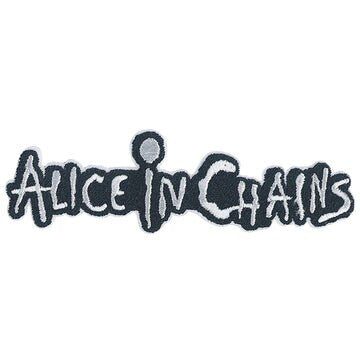 ALICE IN CHAINS Band Logo Patch - 4.25x1.4 Inch - Layne Staley American Rock Band Embroidered Patch Applique Craft Supply