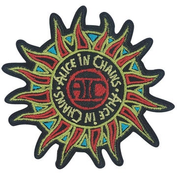 ALICE IN CHAINS Sun Patch - 3.4x3.2 Inch - Sunshine Song American Rock Band Embroidered Patch Applique Craft Supply