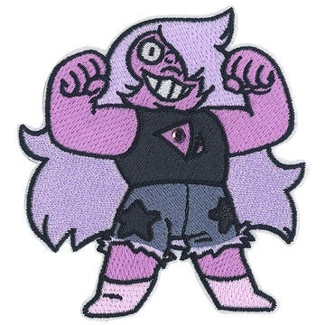 STEVEN UNIVERSE Amethyst Patch - 3.2x3.6 Inch - Cartoon Network Animation Anime Series Embroidered Patch Applique Craft Supply