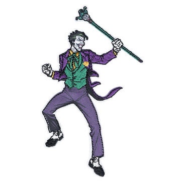 THE JOKER Holding Cane Patch - 3x5 Inch - Batman DC Comics Embroidered Patch Applique Craft Supply