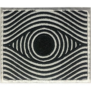 Illusion Eye Patch - 3x2.4 Inch - Embroidered Patch Applique Craft Supply