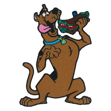 SCOOBY DOO Sandwich Patch - 3.1x4.3 Inch - Hanna Barbera Velma Shaggy Daphne Animated Classic - Embroidered Patch Applique Craft Supply