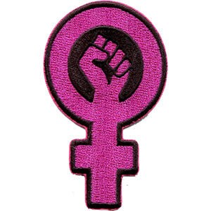 JSX Fight For Feminism 2"x3.3" Patch Rainbow Pride Flag LGBTQ+ Embroidered Patch