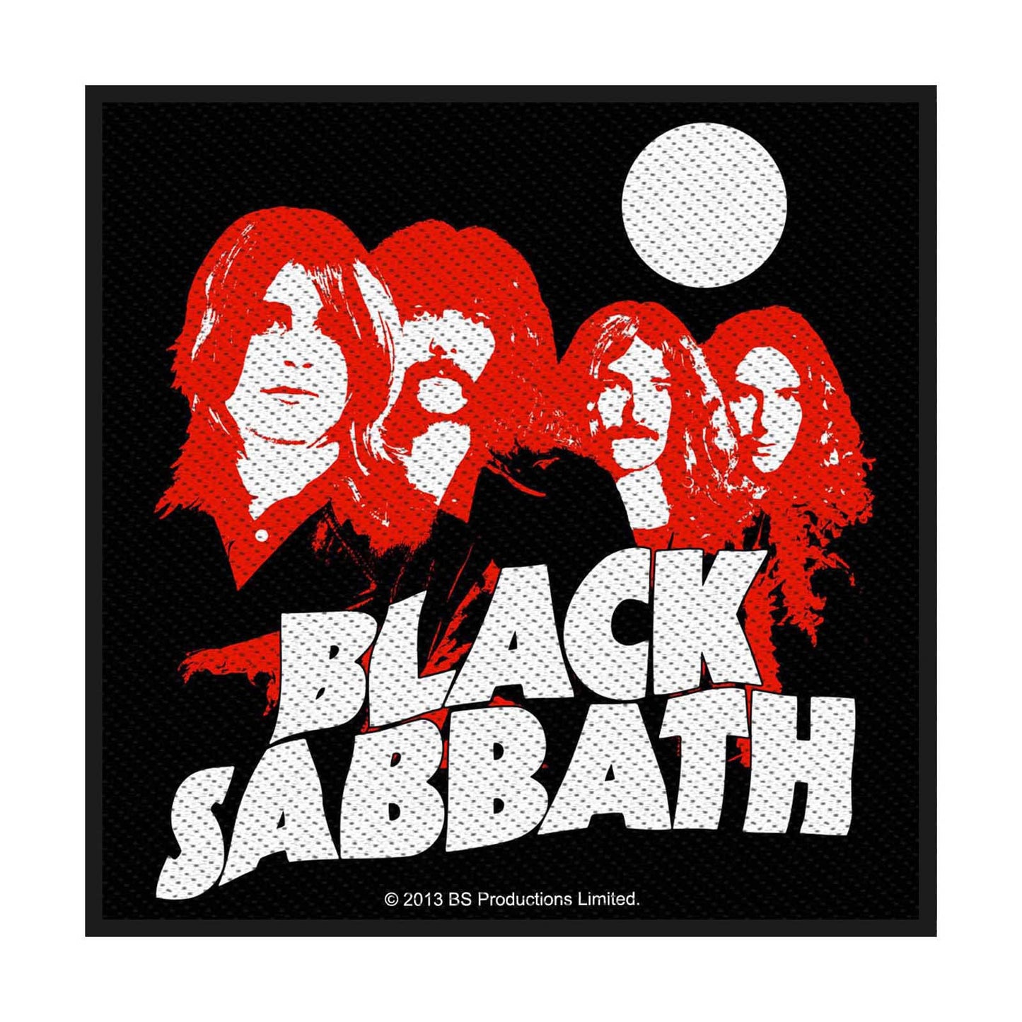BLACK SABBATH Red Portraits Patch - Approx 4x4 Inch - Black Sabbath Embroidered Patch Applique Craft Supply - Officially Licensed