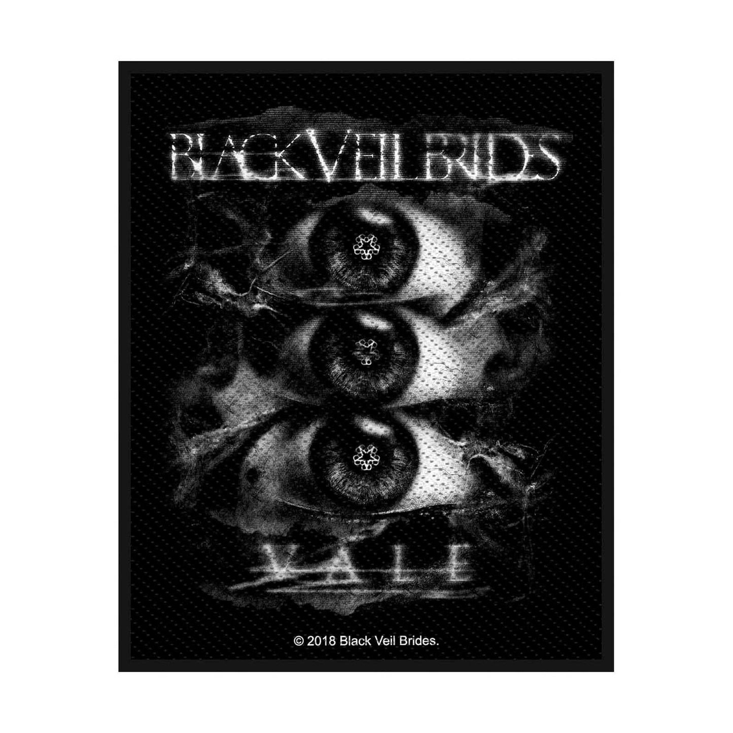 BLACK VEIL BRIDES Vale Patch - Approx 4x3 Inch - Black Veil Brides Embroidered Patch Applique Craft Supply - Officially Licensed