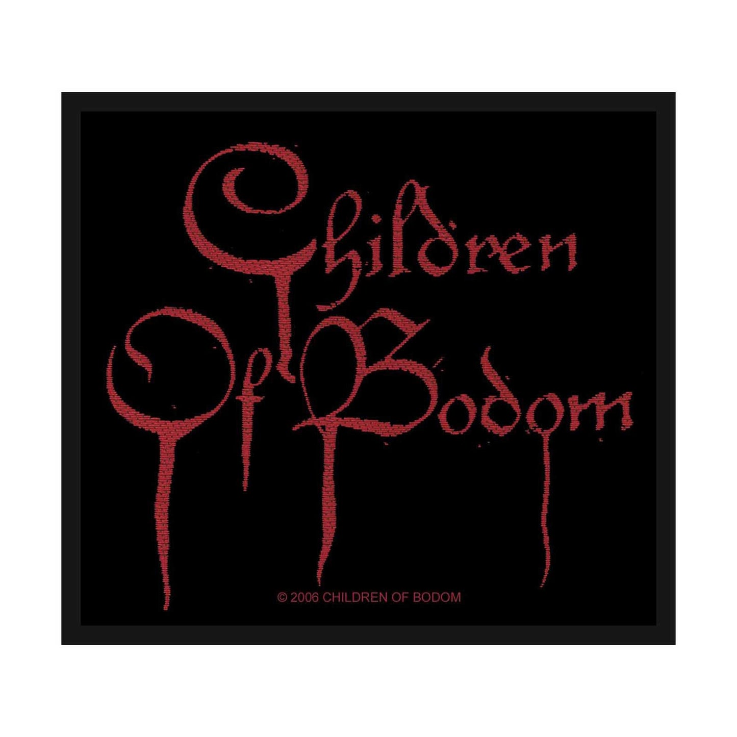 CHILDREN OF BODOM Blood Logo Patch - Approx 4x3 Inch - Children Of Bodom Embroidered Patch Applique Craft Supply - Officially Licensed