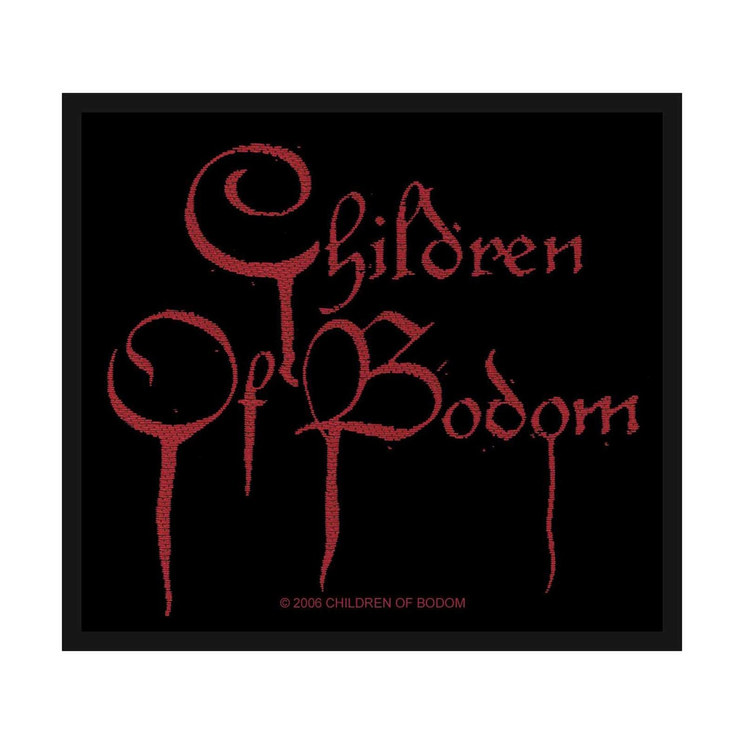 CHILDREN OF BODOM Blood  Logo Patch - 4x3 Inch - Children Of Bodom Embroidered Patch Applique Craft Supply - Officially Licensed