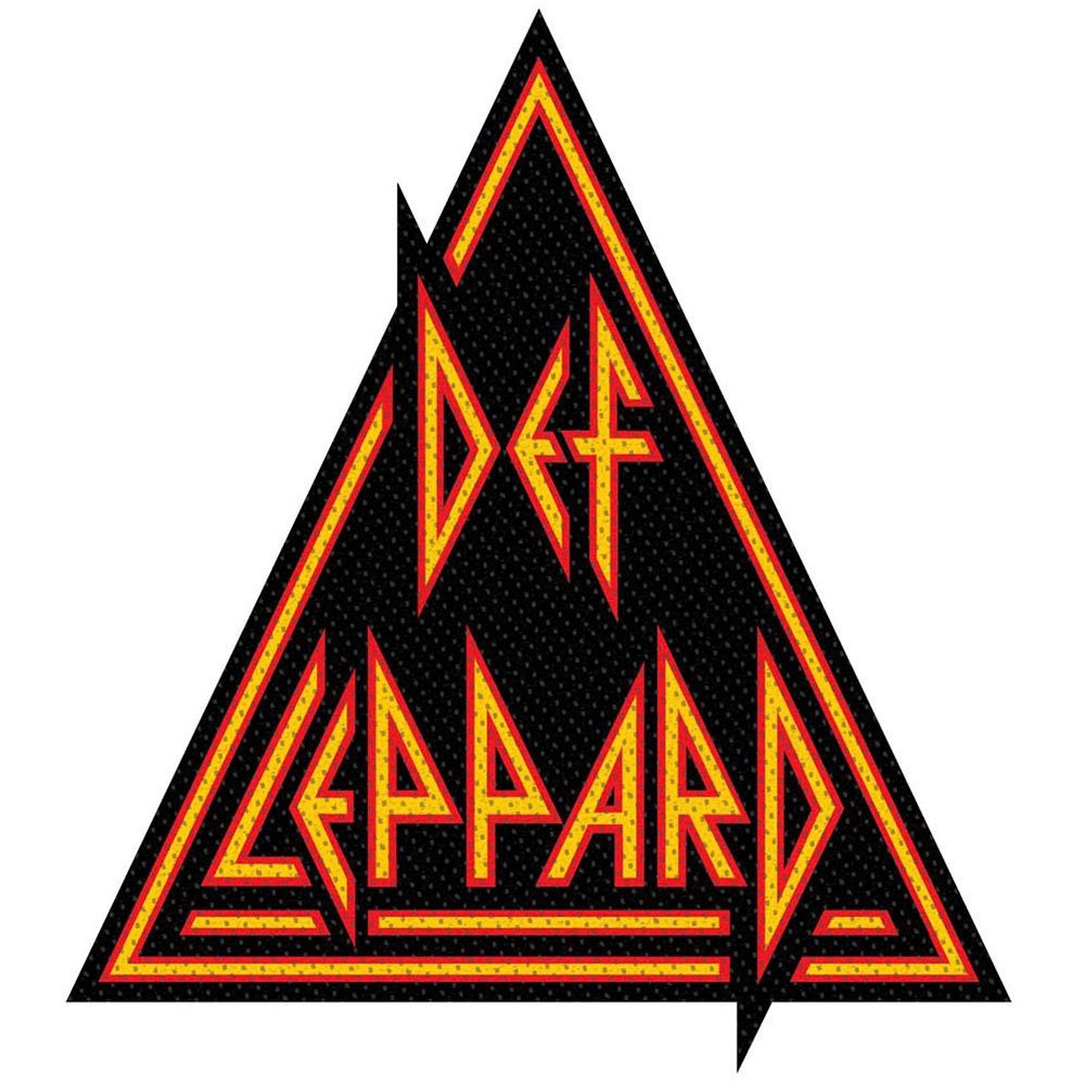 DEF LEPPARD Logo Cut Out - Approx 4x4 Inch - English Rock Band Embroidered Patch Applique Craft Supply - Officially Licensed