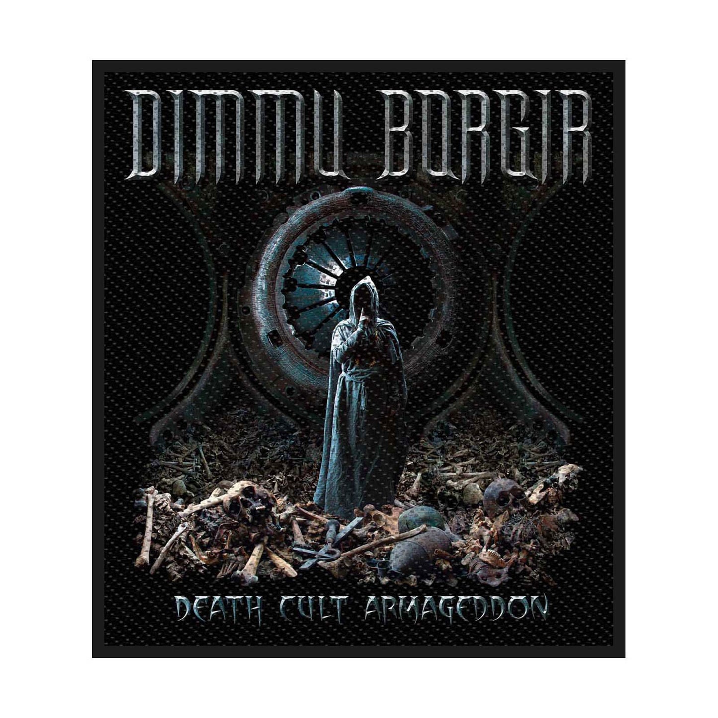 DIMMU BORGIR Death Cult Patch - Approx 4x3 Inch - Norwegian Metal Band Embroidered Patch Applique Craft Supply - Officially Licensed