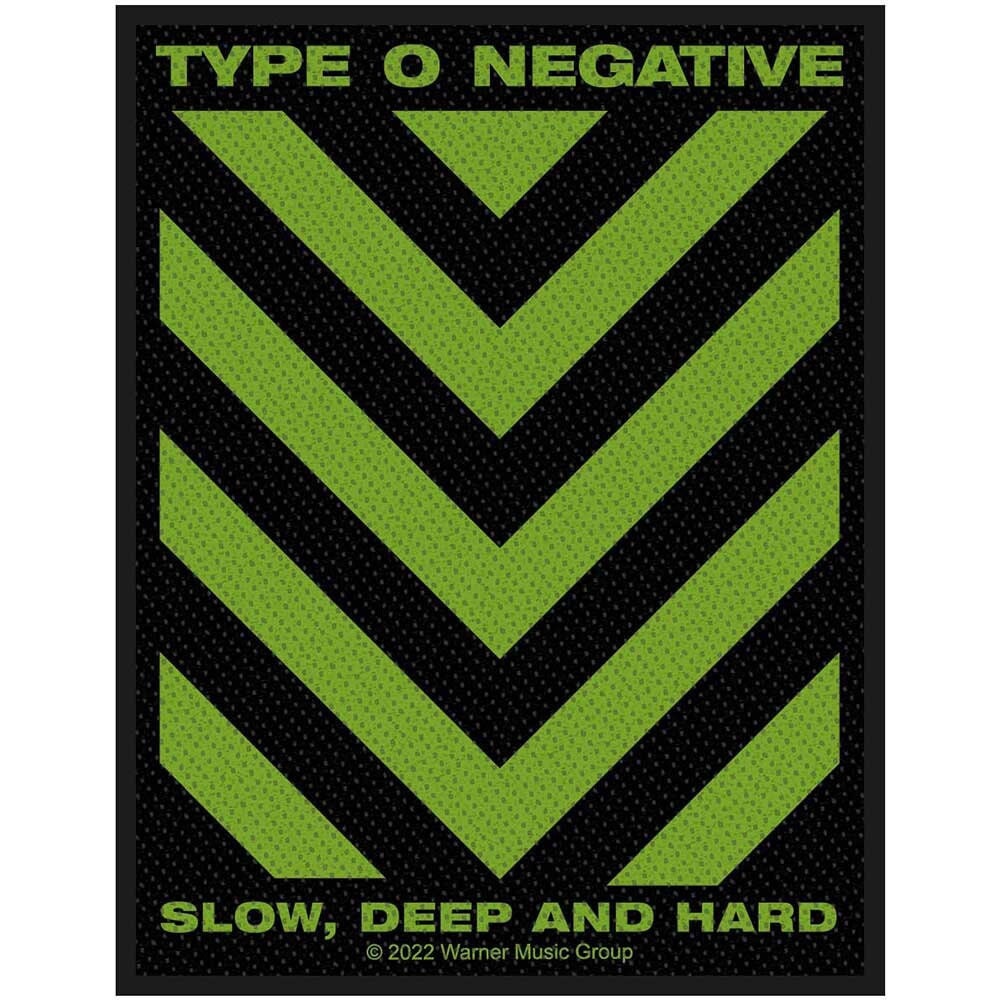 TYPE O NEGATIVE Patch - 3x4 Inch - Type O Negative Slow, Deep & Hard Embroidered Patch Applique Craft Supply - Officially Licensed
