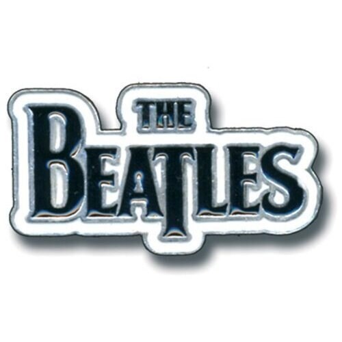 BEATLES Metal Pin Badge - Approx 1 Inch - Beatles Drop T Logo - Pinback Badge Button Lapel With Butterfly Clutch Attachment