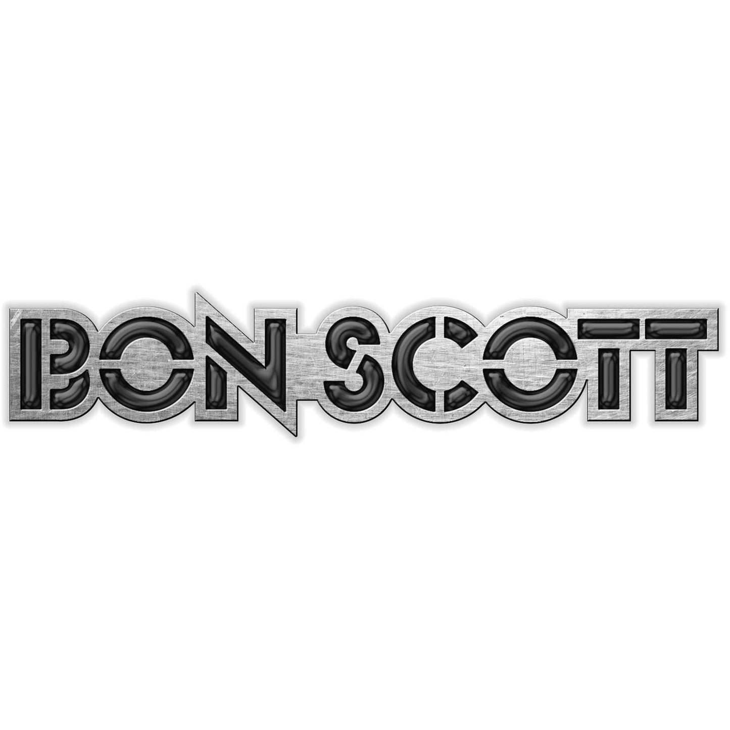 BON SCOTT Enamel Metal Pin Badge - Approx 1 Inch - Bon Scott Logo - Pinback Badge Button Lapel With Butterfly Clutch Attachment