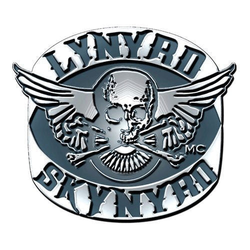 LYNYRD SKYNYRD Metal Pin Badge - Approx 1 Inch - Lynyrd Skynyrd Biker - Pinback Badge Button Lapel With Butterfly Clutch Attachment